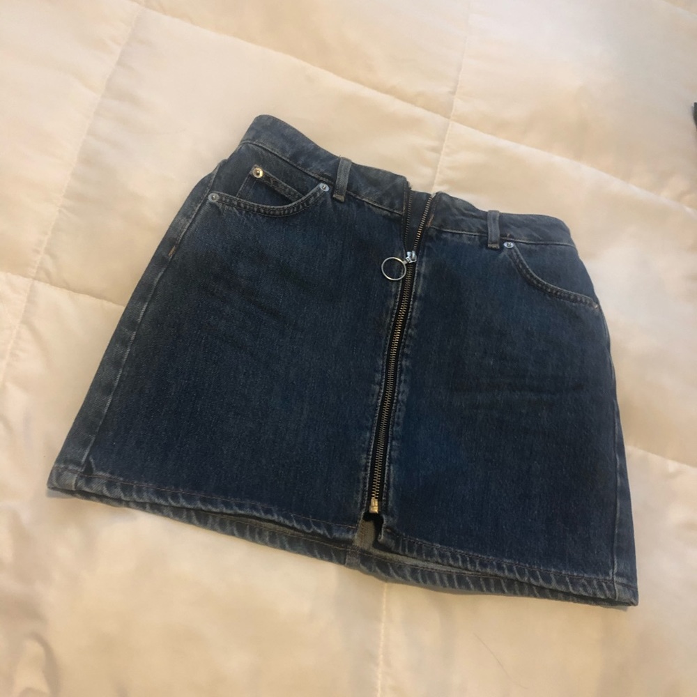 Flattering Jean Skirt